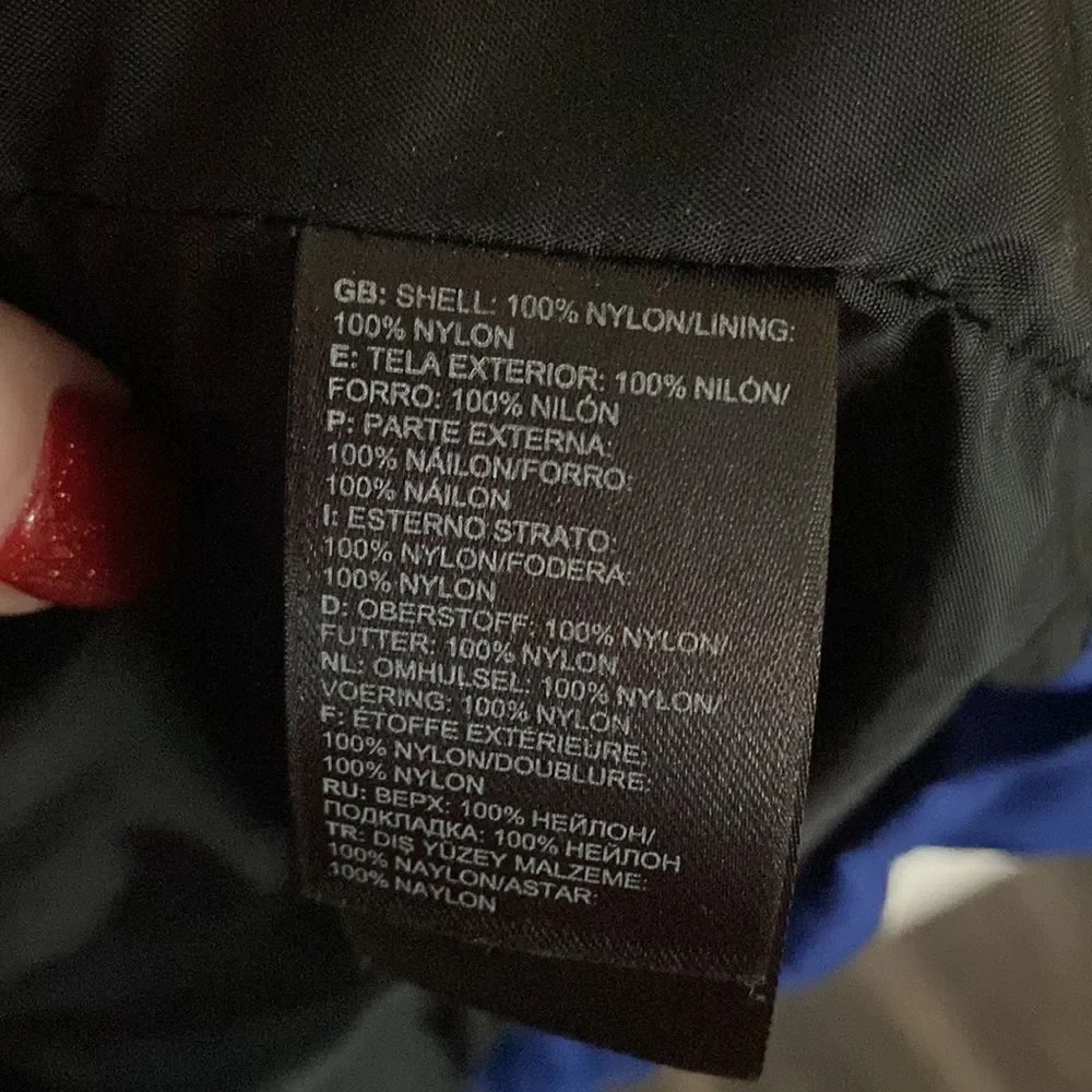 North Face Windbreaker Royal Blue Sz M impeccable